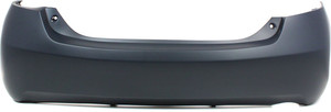 Rear Bumper Cover for 2007-2011 Toyota Camry, Primed (Ready to Paint), Hybrid Model, with Single Exhaust Hole, for Japan-Built Vehicles, Replacement