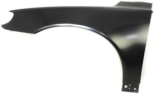 Front Fender for Volvo S80 2007-2016, Left Driver, Primed (Ready to Paint), Steel, Without Side Light Hole, Replacement
