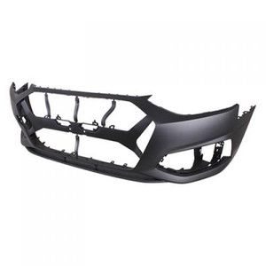 Front Bumper Cover for Audi A4 2020, Primed (Ready to Paint), Without S-Line Package, Without Headlight Washer Hole, Without Parking Aid Sensor Hole, Replacement