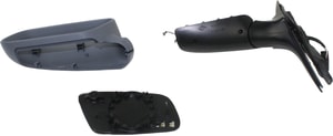 Power Mirror for Audi A6 2000-2004, Left Driver, Manual Folding, Heated, Paintable, without Auto Dimming and Memory, Replacement