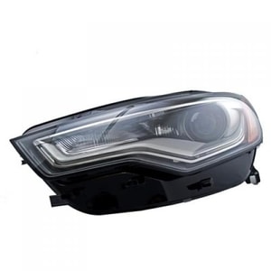 Left Driver Headlight Assembly for 2012 - 2018 Audi S6, Xenon without Auto Level Lights, Composite,  4G0941043E, Replacement