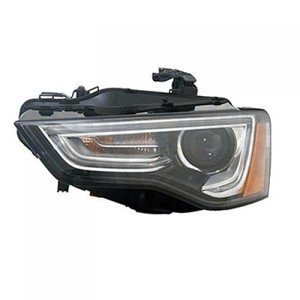 Left Driver Headlight Assembly for 2012-2017 Audi A5 Quattro, Xenon, without Curve Lighting, from 5-9-12, Composite,  8T0941043E, Replacement