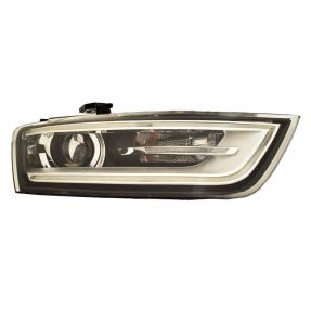 Right Passenger Headlight Lens/Housing for 2015 Audi Q3, Xenon without Curve Lighting, 8U0941044F, Replacement