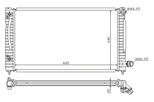 2003 - 2003 Audi Rs6 Radiator