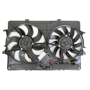 Radiator Cooling Fan Assembly for 2008 - 2018 Audi Q3 with Motor, Blade, Shroud, Controller Dual Fan Assembly, OEM Part: 8K0121207A-PFM, Replacement