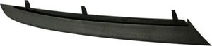 Black Lower Outer Finisher Front Bumper Molding for BMW 3-Series Sedan/Wagon, Left Driver, 2006-2008, Replacement. Models: 316i, 318i, 320i, 323i, 325i, 330i, 335i.