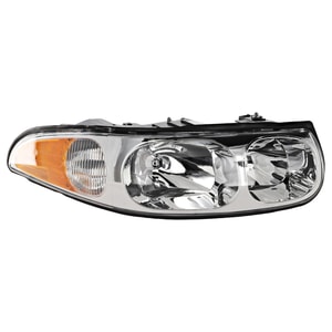 Headlight Assembly for Buick LeSabre 2000-2000, Right Passenger, Halogen, Smooth High Beam Surface, Custom Model, Replacement
