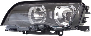 Headlight Assembly for BMW 3-Series 1999-2001, Left Driver, Halogen, Sedan/Wagon, Replacement - fits 323i, 328i, 330i