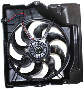A/C Fan Shroud Assembly for BMW 3-Series 1992-1998, Suitable for 4-Cylinder 1992-1995 and 6-Cylinder 1993-1999 Models, Replacement