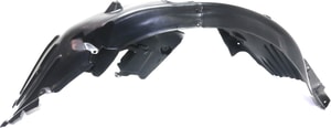 Front Fender Liner for BMW 5-Series 2004-2007, Left Driver, Front Section, Sedan, Vacuum Form, Replacement Models: 520i, 525i, 530i, 535i, 545i, 550i.