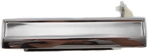 Front Exterior Door Handle for Buick Century 1982-1996, Left Driver, All Chrome, Metal (Zinc), Without Keyhole, Replacement