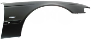 Front Fender for BMW 5-Series 1997-2003, Right Passenger, Primed (Ready to Paint), Replacement - fits 520i, 523i, 525i, 528i, 530i, 535i, 540i, 545i, M5.