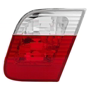 Tail Light for BMW 3-Series (2002-2005), Right Passenger Side, Inner Lens, Housing, Clear and Red Lens, Sedan, Replacement. Models: 320i, 323i, 325i, 330i