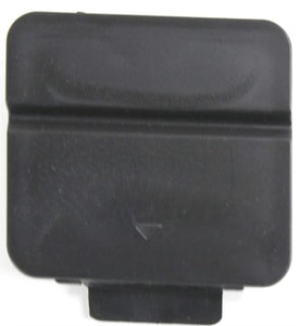 Rear Bumper Tow Hook Cover for BMW 5-Series 2004-2007, Sedan, Black, without M Package, Replacement