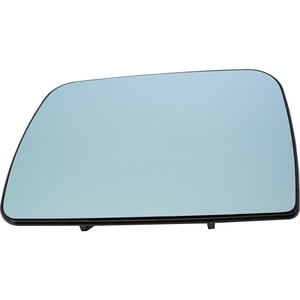 Heated Mirror Glass for BMW X5 (2000-2006) with Backing Plate, Flat Blue, Left Driver Side, without Auto-Dimming, Replacement
