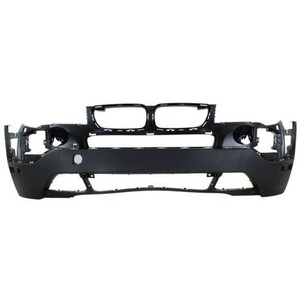 Front Bumper Cover for BMW X3 2007-2010, Lower, Textured, without M Package, without Park Distance Control Sensor Holes - CAPA-Certified Replacement