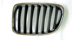 2012 - 2015 BMW X1 Grille - (Brand: LKQ) - Left Driver Side - (xDrive35i 3.0L Sport Utility + Business 2.0L Sport Utility + X Line 2.0L Sport Utility + xDrive28i 2.0L, 3.0L Sport Utility + xDrive28i 2.0L Sport Utility + sDrive28i 2.0L Sport Utility + Sport Line 2.0L Sport Utility + sDrive20i 2.0L Sport Utility + xDrive20i 2.0L Sport Utility) Replacement