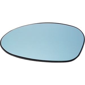 Heated Mirror Glass for BMW 3-Series (2001-2009) and 1-Series (2008-2009), Left Driver, w/o Auto-Dimming, Fits Convertible, Coupe, Wagon Models, Replacement Models: 316, 318, 320, 323, 325, 328, 330, 335 and Models: 116, 118, 120, 123, 125, 128, 130.