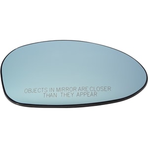 Heated Mirror Glass for BMW 3-Series (2001-2009) / 1-Series (2008-2009), Right Passenger, without Auto-Dimming, for Convertible/Coupe/Wagon Models, Replacement Models: 128i, 135i, 325i, 330i, 335i.