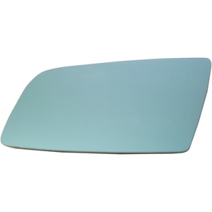 Heated Mirror Glass for BMW 5-Series 2004-2010, Left Driver Side, with Backing Plate, Blue Glass, without Auto-Dimming, Replacement Models: 520i, 523i, 525i, 528i, 530i, 535i, 540i, 545i, 550i.