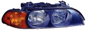 Right Passenger Headlight Assembly for 1998 - 2000 BMW 528i, Front Headlight Assembly Replacement Housing / Lens / Cover, from 3/98, Halogen, Composite,  63128385092 Replacement.