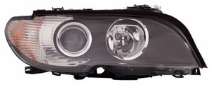 Headlight Lens/Housing for 2003 - 2006 BMW 330Ci, Front Assembly Replacement - Right Passenger Side, 2 Door Coupe, Halogen with White Turn Signal Lens,  63127165908, Replacement