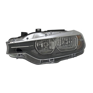 Right Passenger Headlight Lens/Housing Assembly for 2016 - 2018 BMW 328i, F30 Series; Halogen;  63117365600, Replacement