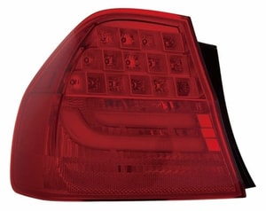 Left Driver Rear Tail Light Assembly Replacement Housing/Lens/Cover for 2009 - 2011 BMW 335i, E90 Body Code Sedan, On Body, Includes Lens,  63217289429, Replacement