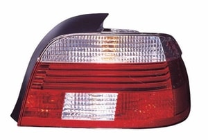 Right Passenger Rear Tail Light Assembly Housing / Lens / Cover for 2001 - 2003 BMW 530i Sedan (4 Door), w/white turn signal lens,  63216902530, Replacement