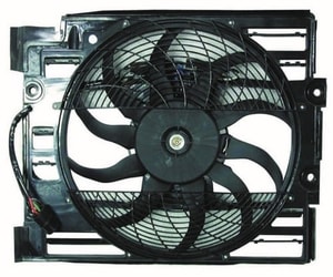 Condenser Fan for 1997 - 1998 BMW 540i, A/C Condenser Fan Replacement, Fan/Grille Assembly,  64548380780