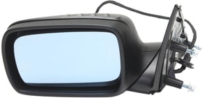 Power Mirror for BMW 7-Series (2002-2008), Left Driver Side, Power Folding, Heated, Paintable with Memory, Replacement Models: 745i, 745Li, 750i, 750Li, 760i, 760Li.