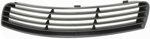 Fog Light Cover for Chevrolet Cobalt 2005-2010, Left Driver Side, Outer, Dark Gray, without Fog Light Hole, Replacement
