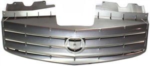 Primed (Ready to Paint) Grille Shell and Insert for 2003-2007 Cadillac CTS, Excluding V Model, Replacement