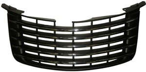 Grille for Chrysler PT Cruiser 2006-2010, Primed (Ready to Paint) Shell and Insert, with Chrome Insert Molding, Replacement