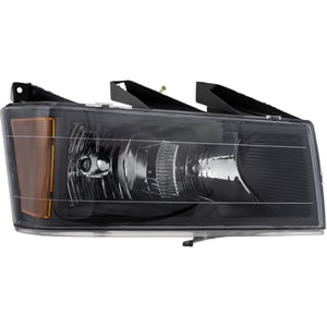 Headlight Assembly for Chevrolet Colorado 2004-2012, Right Passenger, Halogen, Black Interior, without Xtreme Package, Replacement
