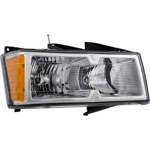 Headlight Assembly for Chevrolet Colorado 2005-2008, Right Passenger, Halogen, Chrome Interior, with Xtreme Package, Replacement