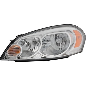 Composite Halogen Headlight Assembly for Chevrolet IMPALA 2006-2013, IMPALA LIMITED 2014-2016, MONTE CARLO 2006-2007, Left Driver, Replacement