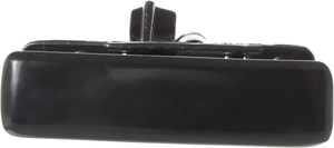 Front Exterior Door Handle for Chevrolet Astro/GMC Safari 1992-2005, Left Driver, Smooth Black Metal w/o Keyhole, Plastic Rod Retainer, Replacement