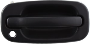 Front Exterior Door Handle for Chevrolet Silverado/GMC Sierra 1999-2006, Right Passenger, Textured Black, w/ Keyhole, Includes 2007 Classic, Replacement