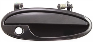 Front Exterior Door Handle for Pontiac Grand Prix 1997-2008, Right Passenger Side, Smooth Black, with Keyhole, Replacement