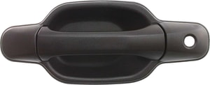 Front Exterior Door Handle for GMC Canyon/ Chevrolet Colorado 2004-2012, Left Driver, Textured Black by Keyhole, Made of Plastic, Replacement