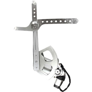 Front Window Regulator for Chevrolet C/K Full Size Pick Up 1988-2000, Left Driver, Power with Motor, Replacement