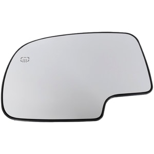 Mirror Glass Left Driver for Chevrolet Silverado/GMC Sierra 1999-2006, Non-Towing, Heated, with Backing Plate, without Signal Light and Blind Spot Detection, All Cab Types, Includes 2007 Classic, Replacement
