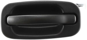Rear Exterior Door Handle for Chevrolet Silverado/GMC Sierra 1999-2006, Textured Black, Crew Cab, Left Driver, Includes 2007 Classic, Replacement