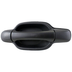 Rear Exterior Door Handle for GMC Canyon / Chevrolet Colorado 2004-2012, Left Driver, Textured Black Plastic, Replacement
