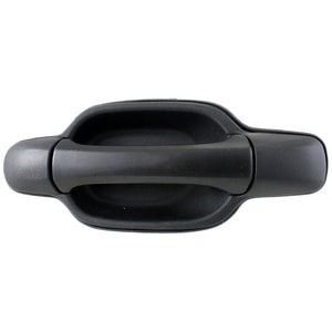 Rear Exterior Door Handle for GMC Canyon / Chevrolet Colorado 2004-2012, Left Driver, Textured Black Plastic, Replacement