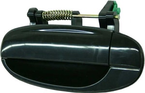 Smooth Black Rear Exterior Door Handle Assembly for Chevrolet AVEO 2004-2006 / AVEO5 2009-2011, Left Driver, Replacement