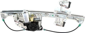 Power Rear Window Regulator with Motor for Cadillac Deville Sedan, Left Driver Side, 2000-2005, Replacement