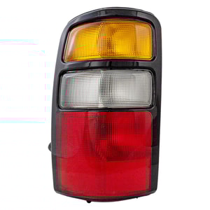 Tail Light Assembly for Chevrolet Suburban 2004-2006, Left Driver Side, Amber/Clear/Red Lens, Replacement