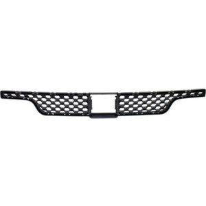 Front Bumper Grille for Dodge Durango (2011-2013), Textured Black, with Adaptive Cruise Control, CAPA-Certified Replacement